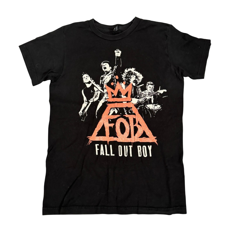 Fall Out Boy Monumentour 2014 Band T-Shirt Black Small Concert Tour Graphic Tee